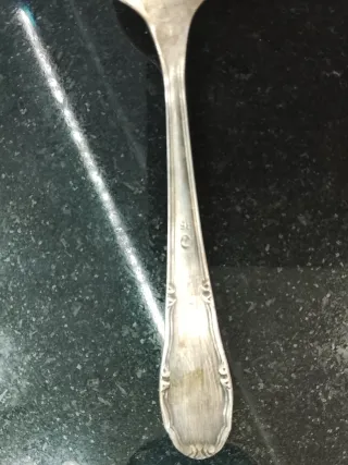 Set de 5 cubiertos de plata antiguos