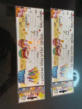 Inviti Festa Compleanno Bambini/ ragazzi