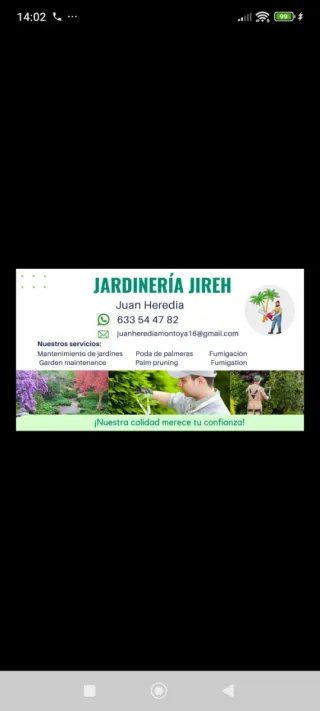 Jardinería y mantenimiento de jardines