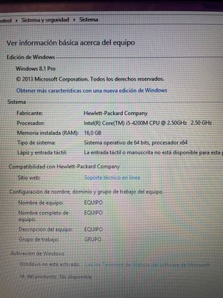 HP ProBook Ordenador Portátil 16Gb Memoria