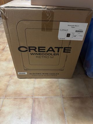 Nevera de vinos negra Create