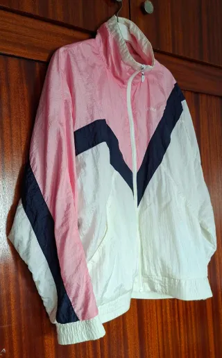 Chaqueta Nike 80's Vintage táctel Rosa/Blanco/Azul
