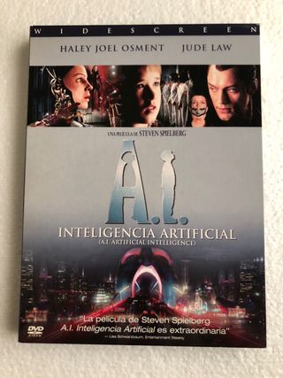 DVD de la película A.I. Inteligencia Artificial