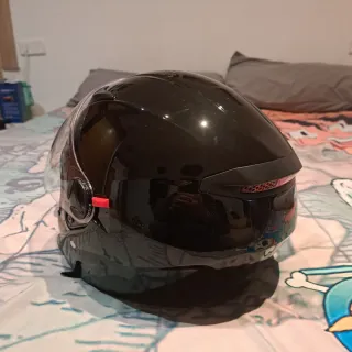 Casco Moto Negro Poco Uso
