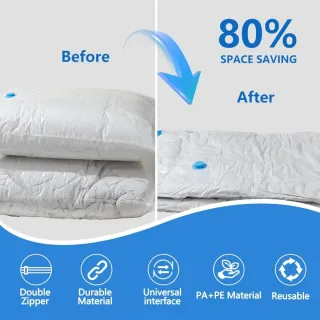 Bolsas de Vacío para Ropa + Bomba Eléctrica