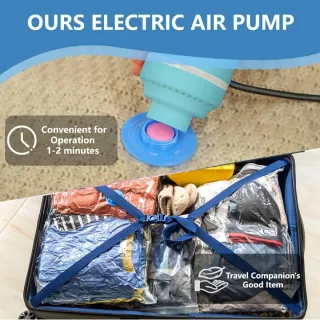Bolsas de Vacío para Ropa + Bomba Eléctrica