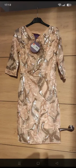 Vestido de fiesta con lentejuelas puede dar 42 tal