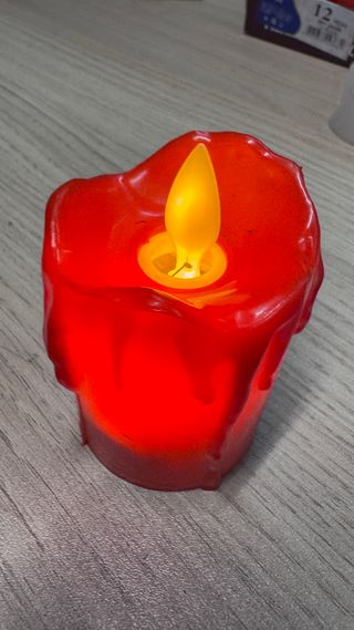 Velas LED de Plástico - 12 Unidades