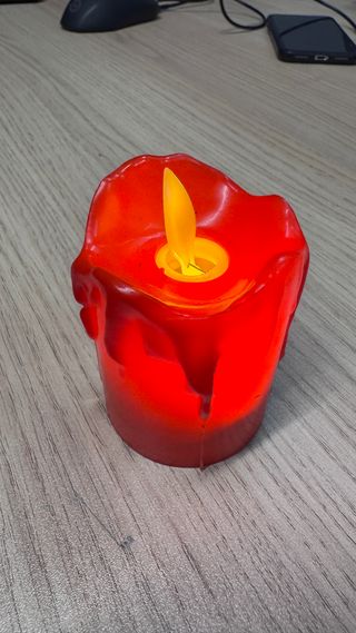 Velas LED de Plástico - 12 Unidades