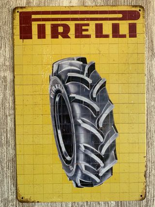 Cartel Pirelli Neumático Tractor