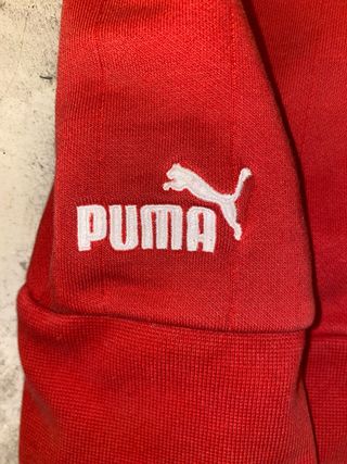 Felpa Puma Zip Rossa Vintage