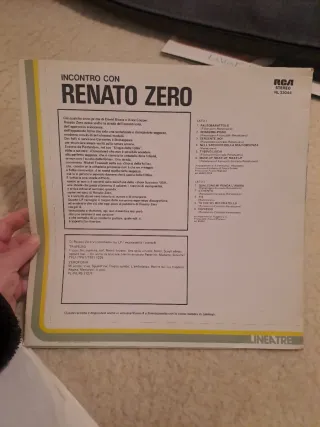 Vinile Renato Zero Incontro con Renato Zero 33 gir