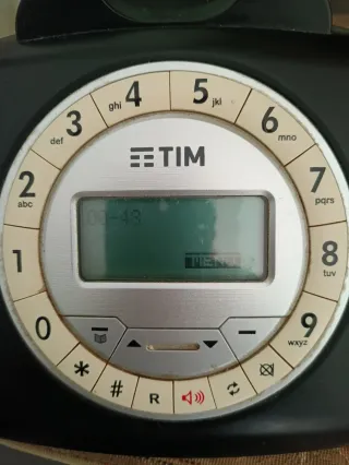 Telefono fisso Sirio TIM nero