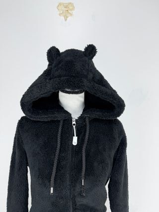 Tuta teddy nera con cappuccio Eight2nine XS-S