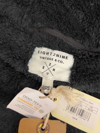 Tuta teddy nera con cappuccio Eight2nine XS-S