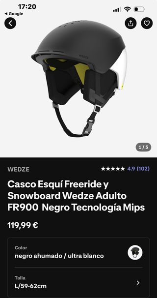 Casco Esquí Wedze FR90 Adulto