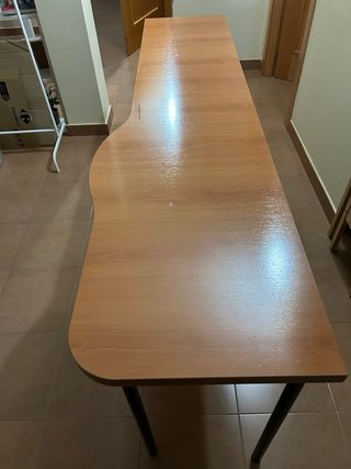 Escritorio madera y metal