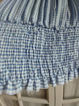 Blusa Vichy Fruncida Talla Única