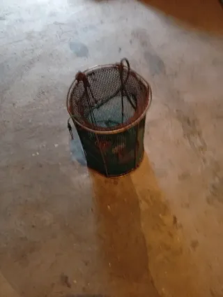 Cesta de pesca de acero inoxidable