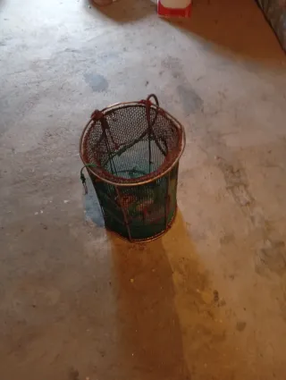 Cesta de pesca de acero inoxidable