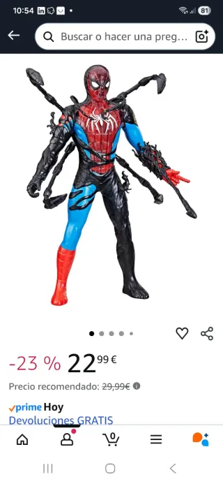 Figura Spiderman Venomverse Hasbro