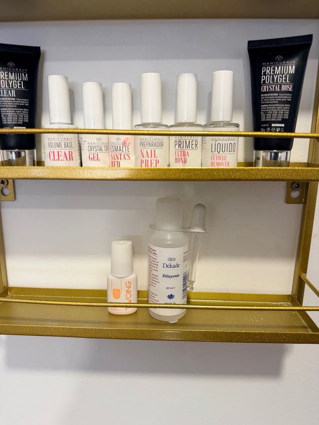 Kit Uñas Manicura Glitter Polvos Decoración