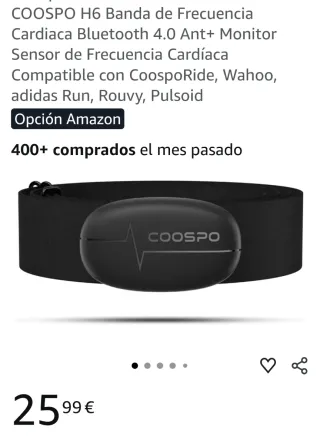 COOSPO H6 Monitor Frecuencia Cardíaca Bluetooth
