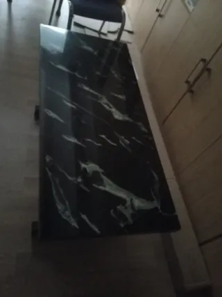 Regalo Mesa de comedor plegable efecto mármol