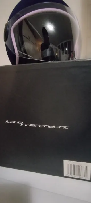 Casco scooter aperto blu