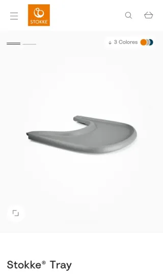 Bandeja trona Stokke Tripp Trapp blanca/gris