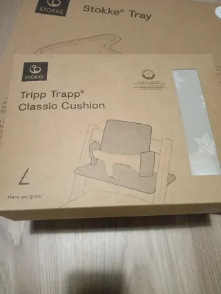 Bandeja trona Stokke Tripp Trapp blanca/gris