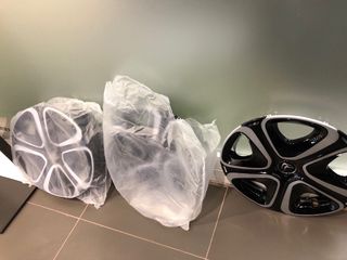 Tapacubos Citroën Negro y Plata