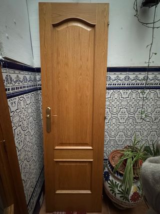 Puerta de roble 60x200