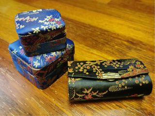 Juego cajitas joyero y cajita pintalabios