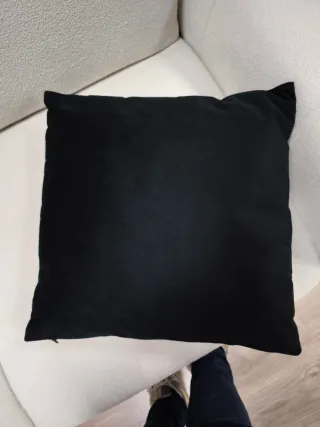 Cuscino decorativo nero e oro