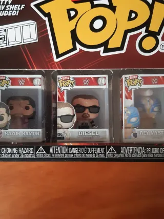 Funko Bitty Pop WWE Pack 4 figuras