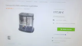 2 Calefactores de parafina Corona