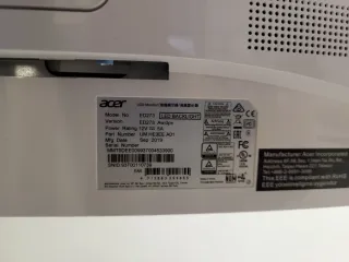 Monitor Curvo Acer 27 Blanco