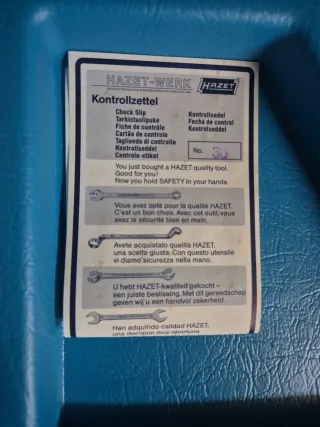 Juego llaves fijas Hazet