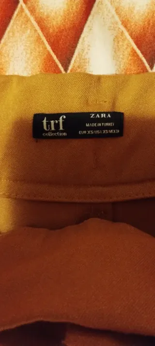 Pantaloni donna marrone arancio