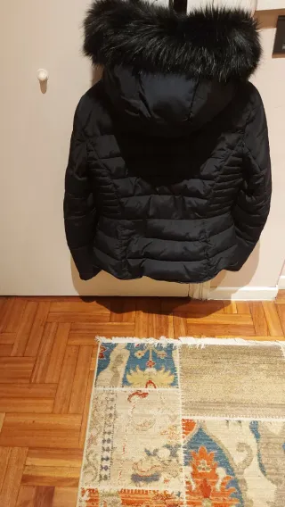 Plumífero relleno azul  tejido suave poco peso