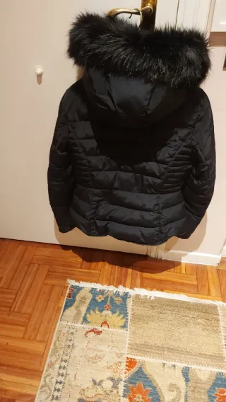 Plumífero relleno azul  tejido suave poco peso