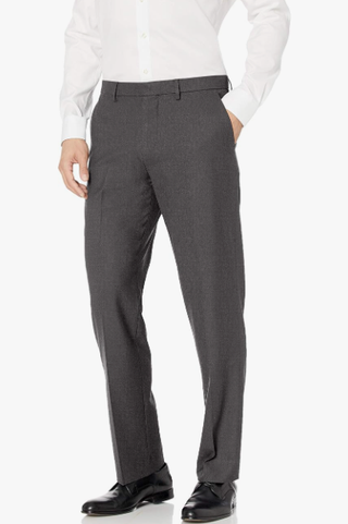 Pantalón de Vestir Gris Amazon Essentials Hombre