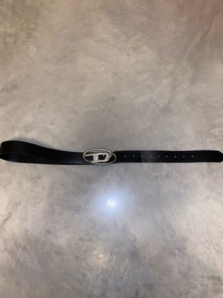 Cintura Diesel Nera con Fibbia argento vintage