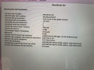 MacBook Air 13 2018 i5 1.6GHz 8GB RAM Oro