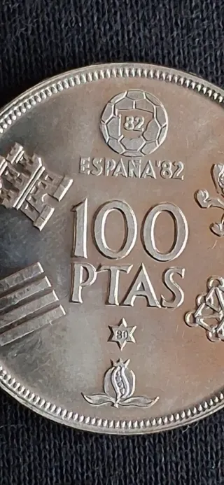 Juego de monedas Mundial 82 Fútbol