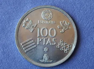 Juego de monedas Mundial 82 Fútbol