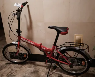 Bicicleta plegable F-Park 20 roja