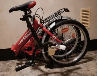 Bicicleta plegable F-Park 20 roja