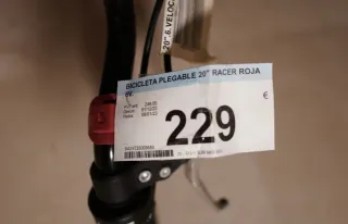 Bicicleta plegable F-Park 20 roja